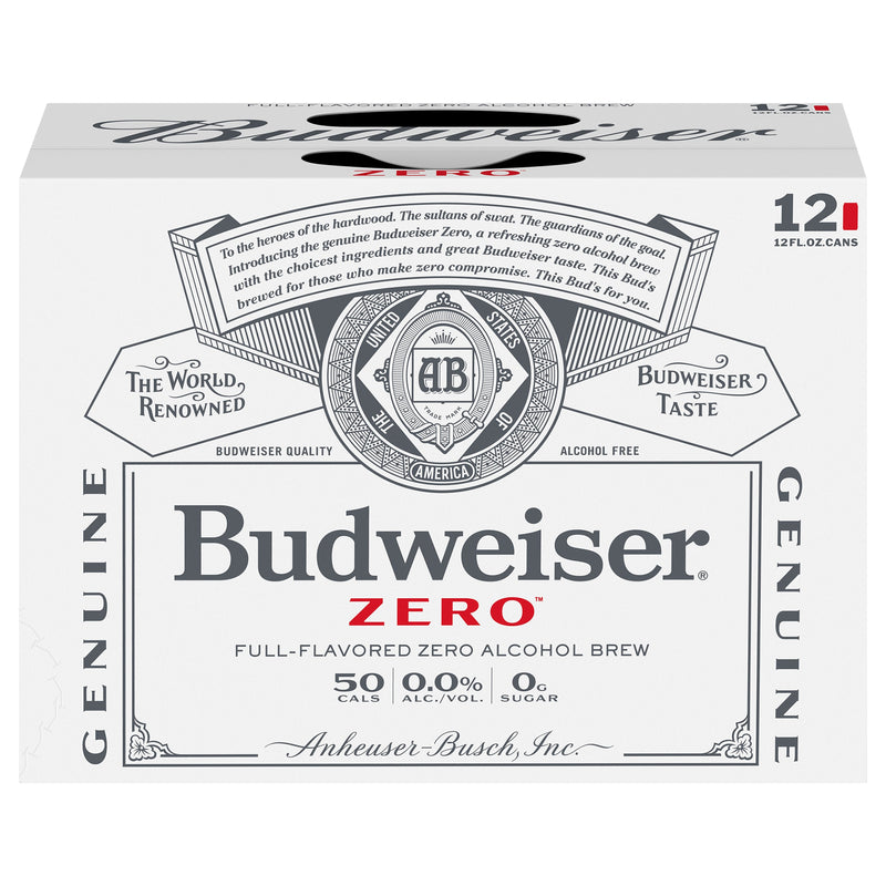 Budweiser Zero 2x 12 Pack (12 oz Cans)
