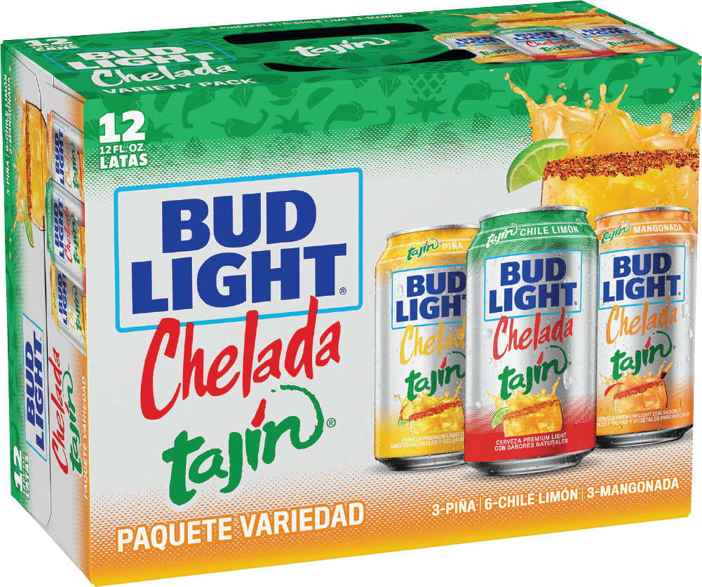 Bud Light Chelada Tajin Variety Pack 2x 12 Pack (12 oz Cans)