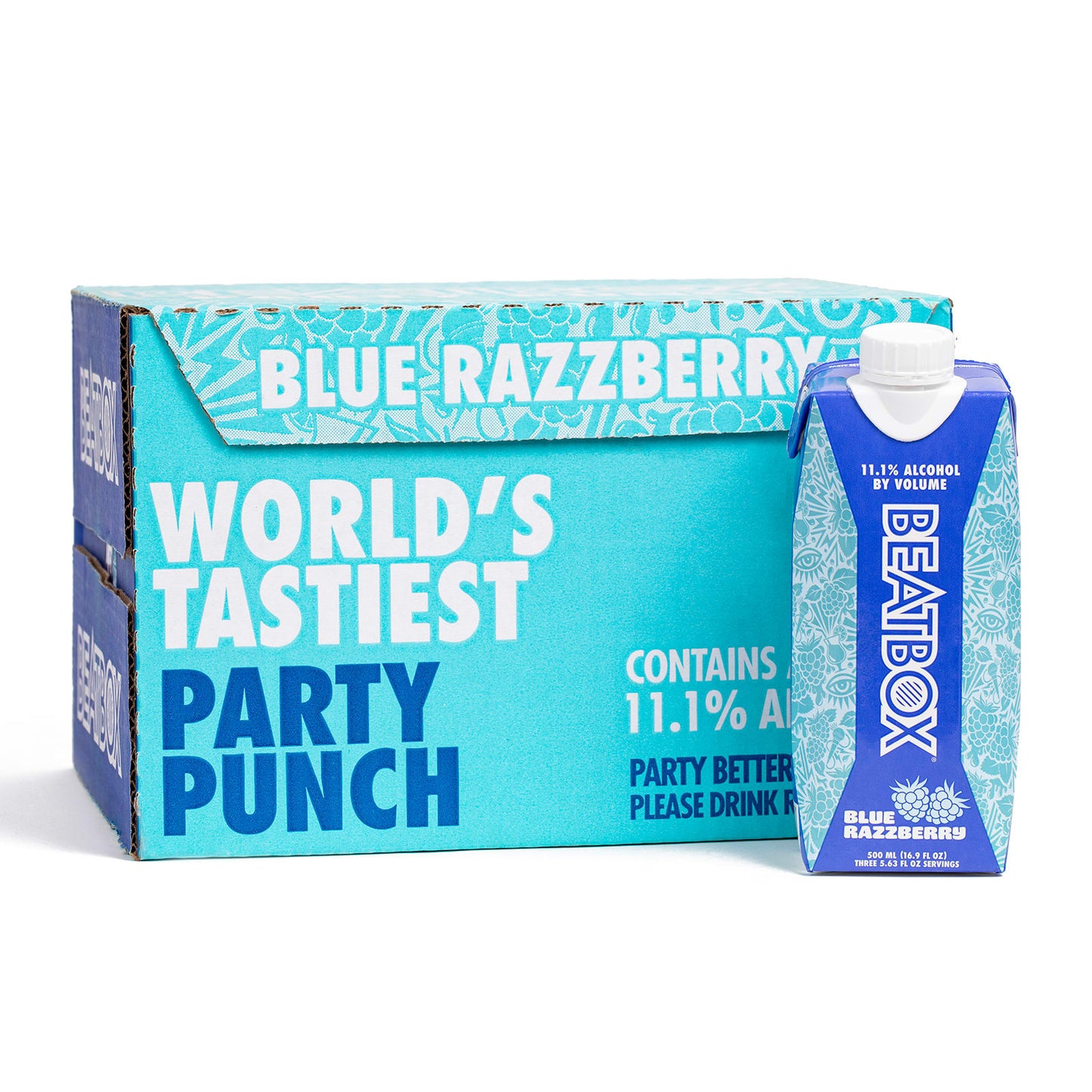 Beatbox Blue Razzberry 12 Pack (500 ml Cartons)