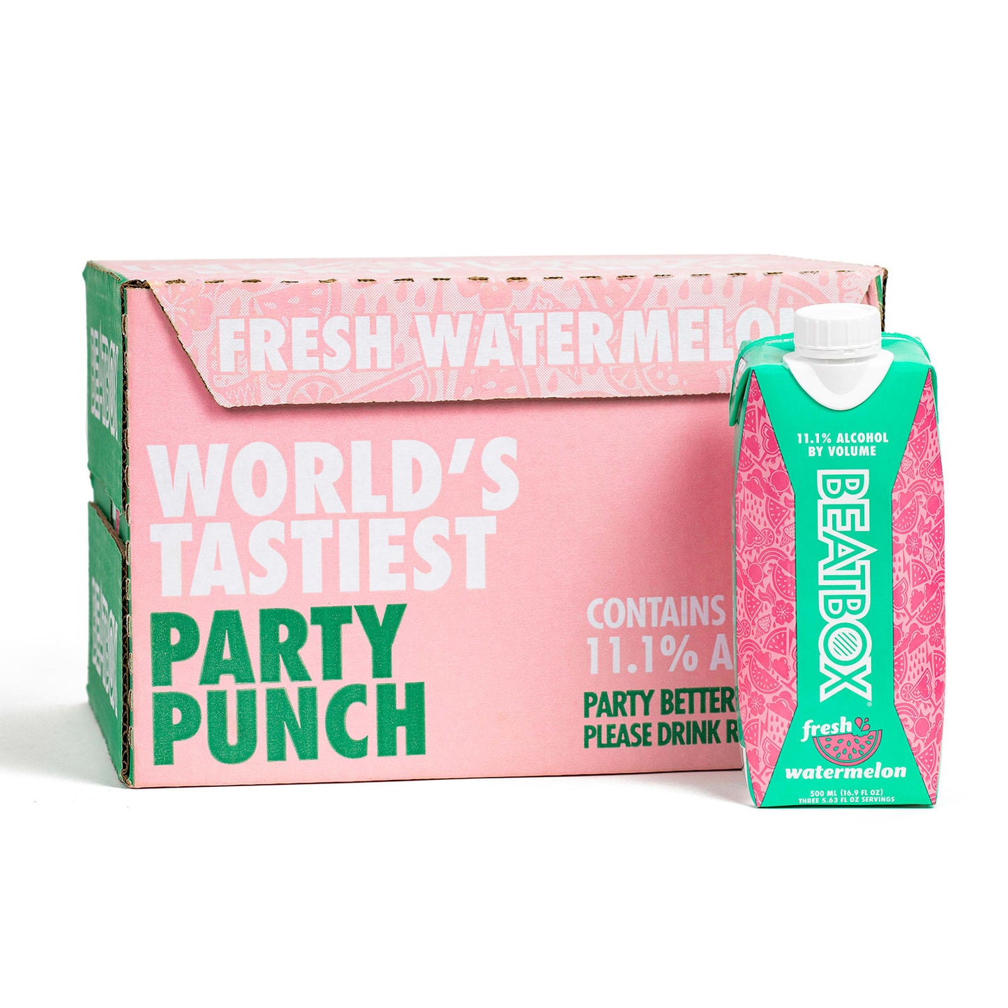 BeatBox Fresh Watermelon 12 Pack (500 ml Cartons)