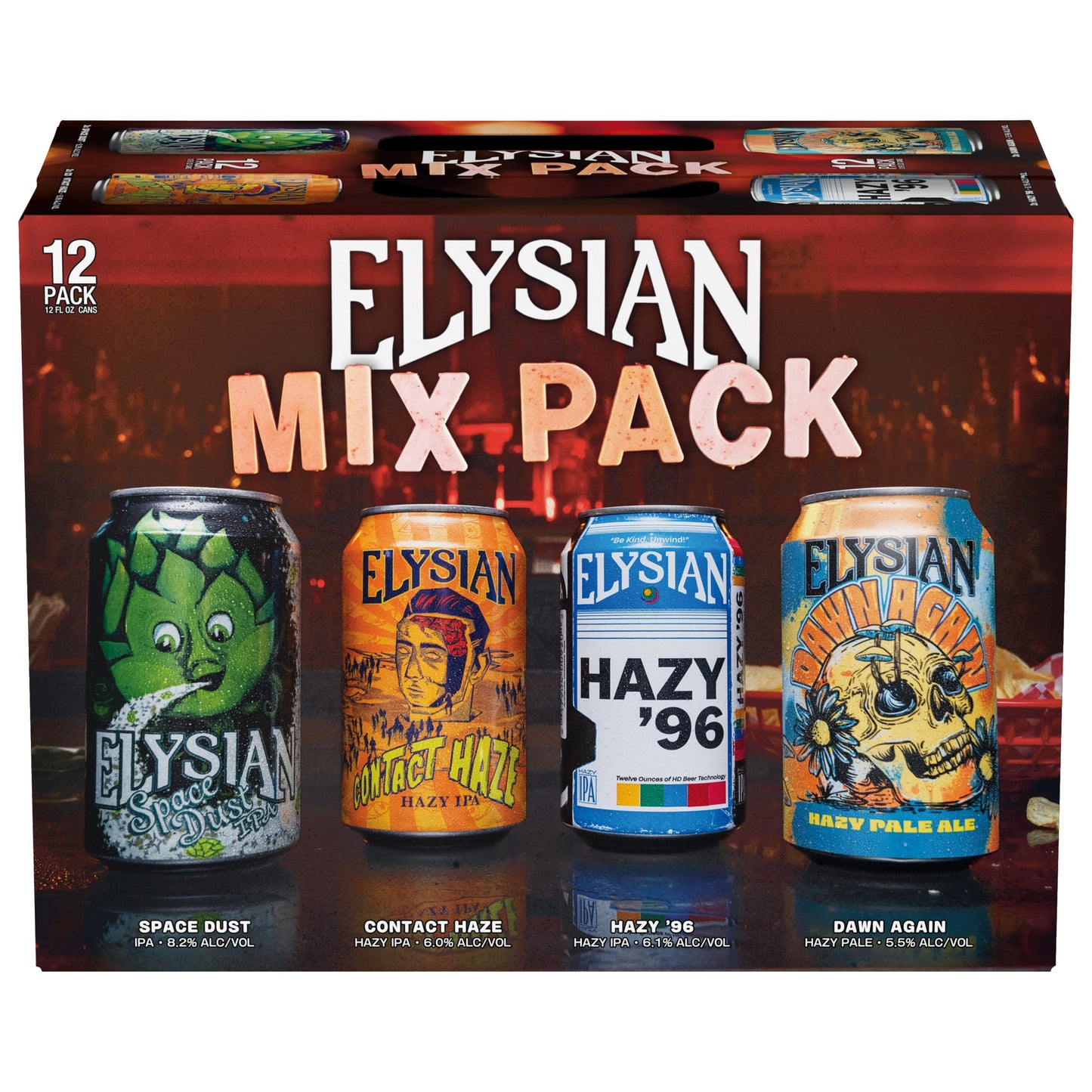 Elysian Variety Pack 2x 12 Pack (12 oz Cans)