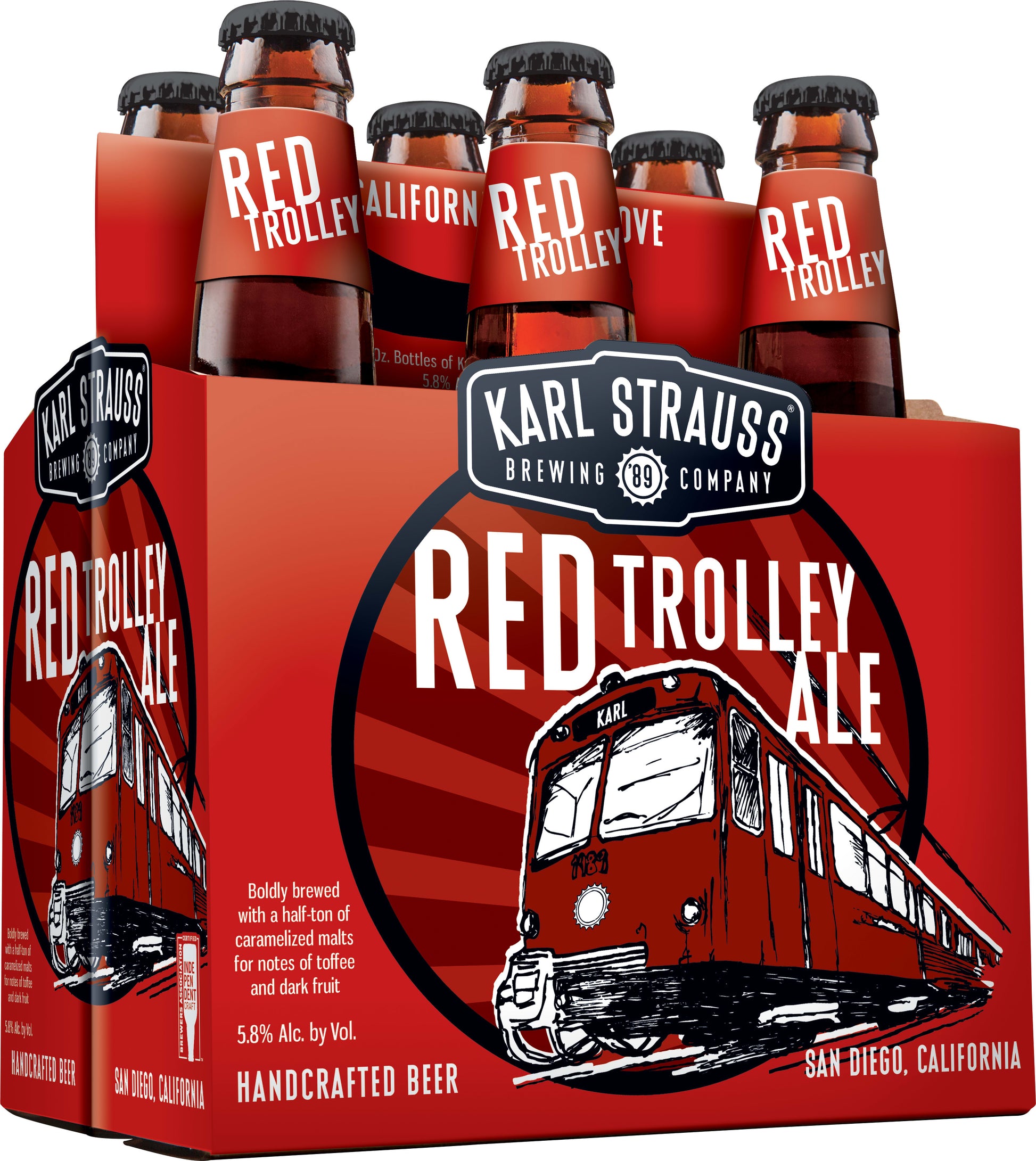 Karl Strauss Red Trolley 4x 6 Pack (12 oz Bottles) – The Booze Outlet