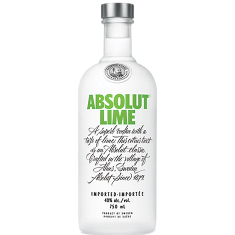 ABSOLUT LIME FLAVORED VODKA 80 750ML