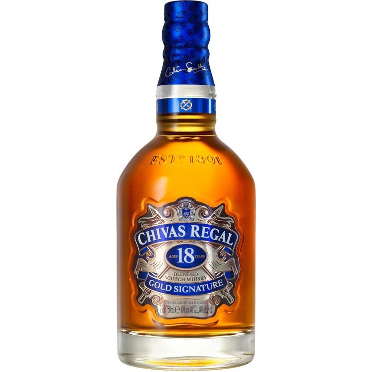 CHIVAS REGAL BLENDED SCOTCH GOLD SIGNATURE 18 YR 80 750ML