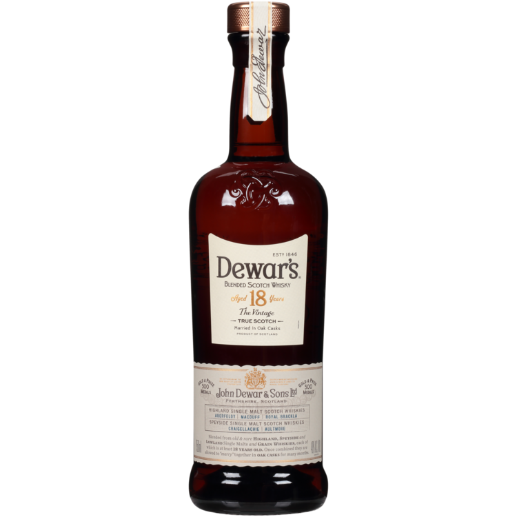 DEWAR'S BLENDED SCOTCH FOUNDER'S RESERVE 18 YR 80 750ML