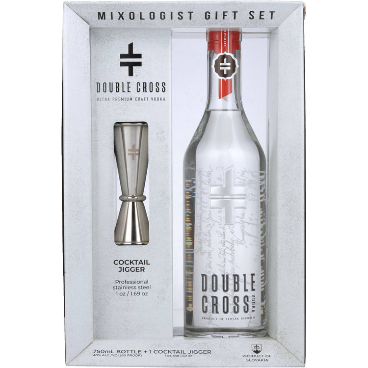 DOUBLE CROSS VODKA 80 W/ JIGGER 750ML