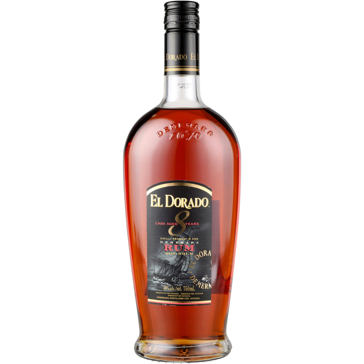 El Dorado Demerara Rum Cask Aged 8 Yr 80 750ML