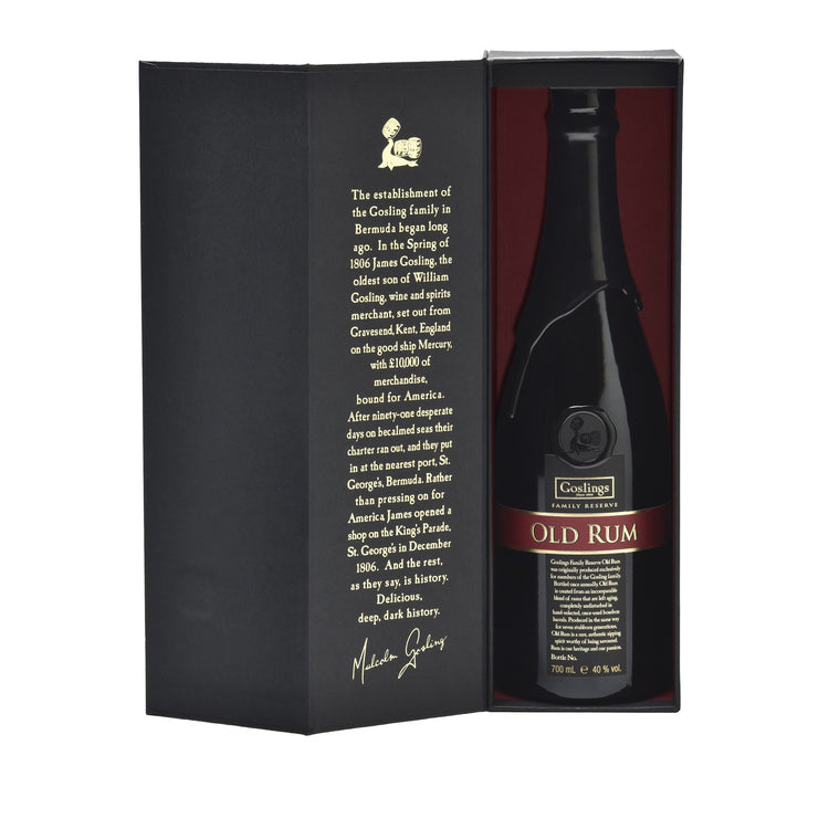 GOSLINGS OLD RUM FAMILY RESERVE 80 750ML