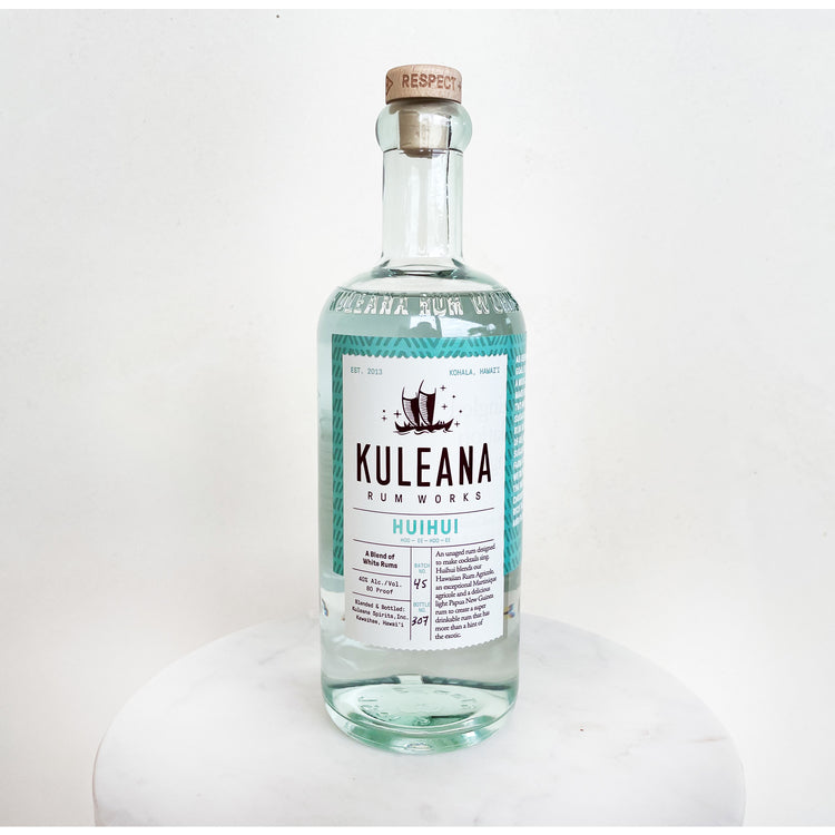 KULEANA RUM WORKS WHITE RUM HUIHUI 80 750ML