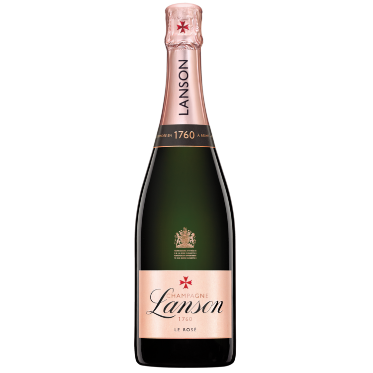 LANSON CHAMPAGNE BRUT ROSE LE ROSE W/ WIMBLEDON JACKET 750ML