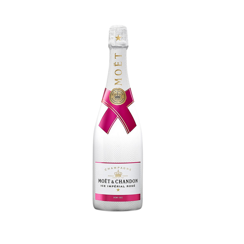 MOET & CHANDON CHAMPAGNE ICE IMPERIAL ROSE W/ TAG 750ML