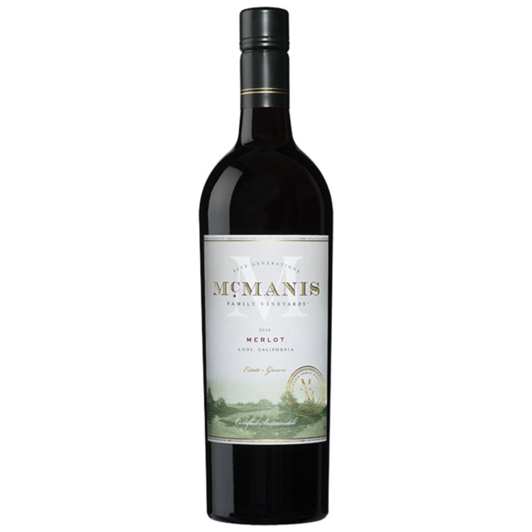 MCMANIS FAMILY VINEYARDS MERLOT CALIFORNIA 750ML