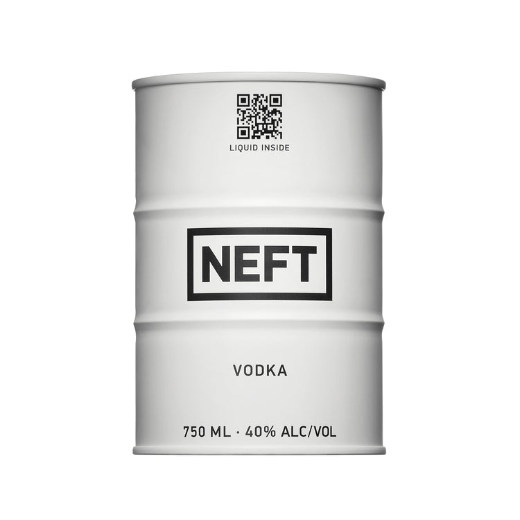 Neft Vodka 80 White Barrel Packaging 750ML