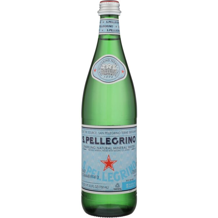 SAN PELLEGRINO SPARKLING MINERAL WATER 750ML