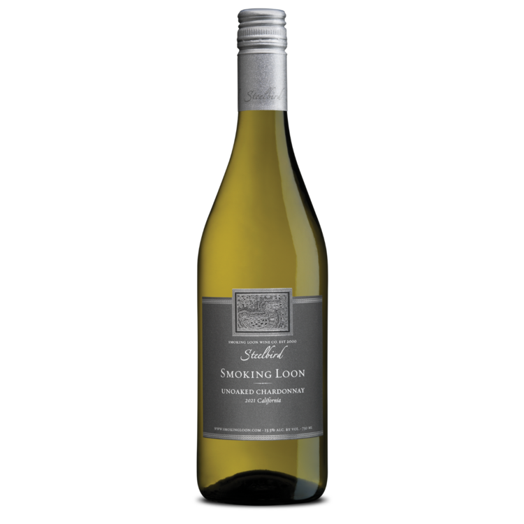 SMOKING LOON CHARDONNAY UNOAKED STEELBIRD CALIFORNIA 750ML