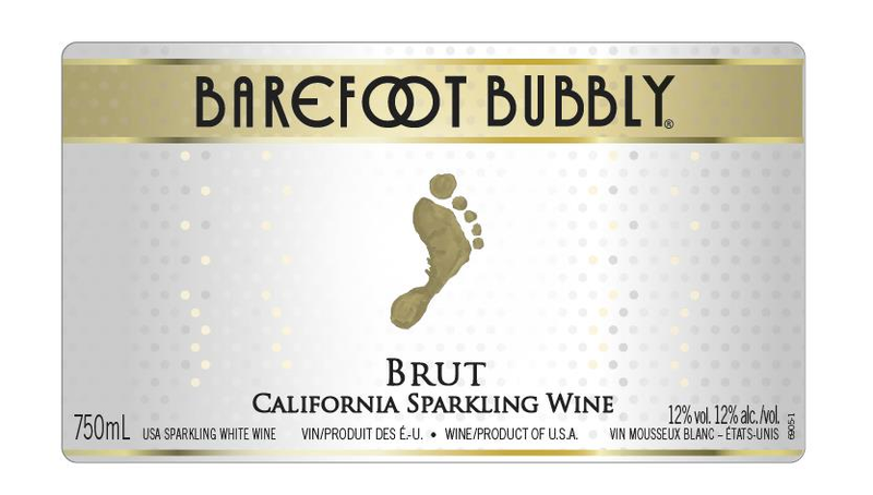 BAREFOOT BUBBLY BRUT SPARKLING 6/4PK 187 mL (24 Pack)