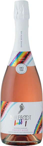 BAREFOOT BUBBLY SWEET ROSE PRIDE PACKAGE 750 mL