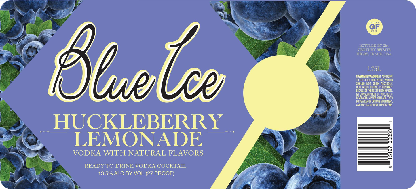 BLUE ICE HUCKLEBERRY LEMONADE RTD 1.75 L