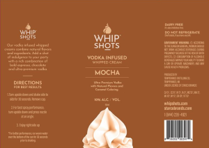 Whipshots Mocha Vodka Infused Whipped Cream 375 ml