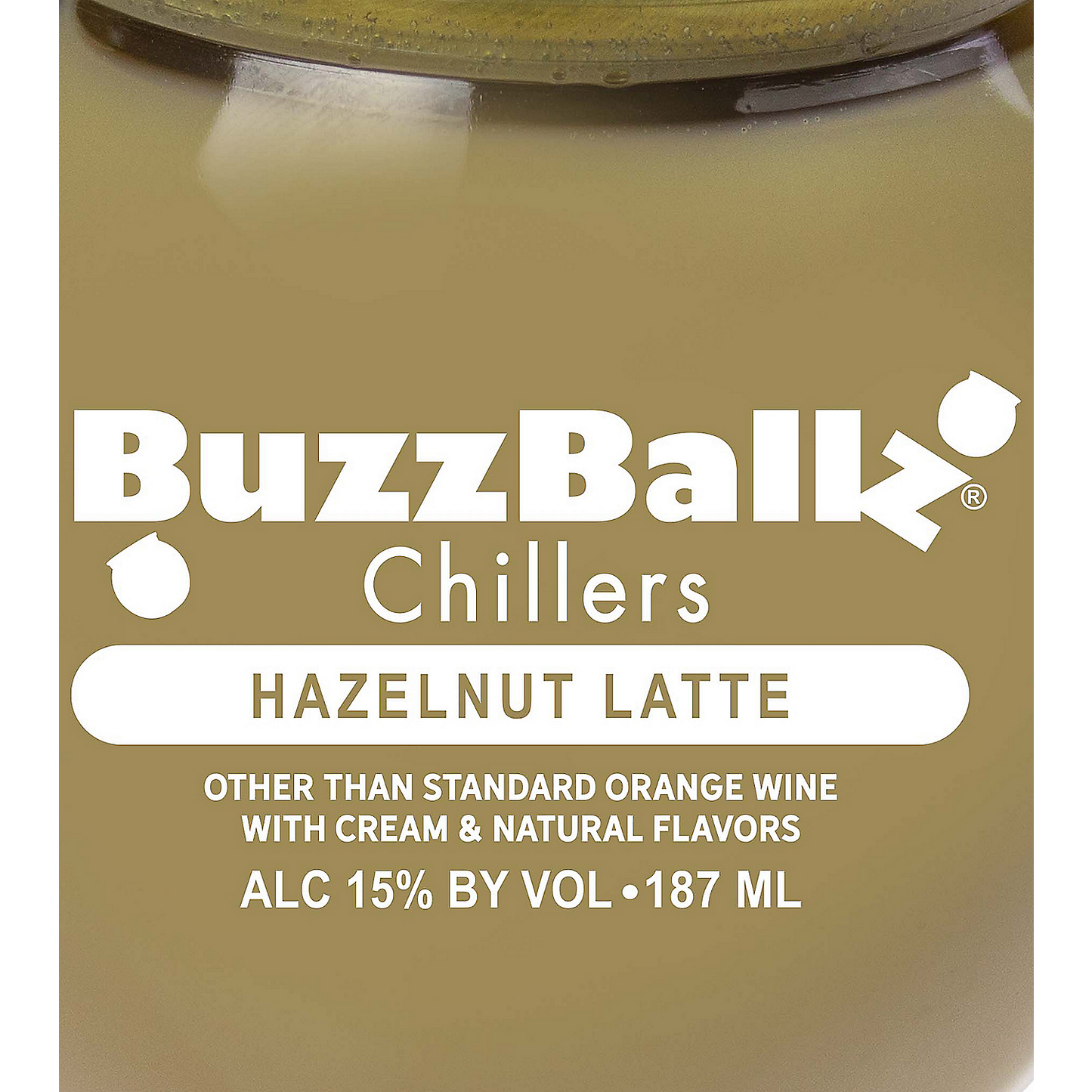 Buzzballz Chillers Hazelnut Latte Wine Based Cocktail 187ML